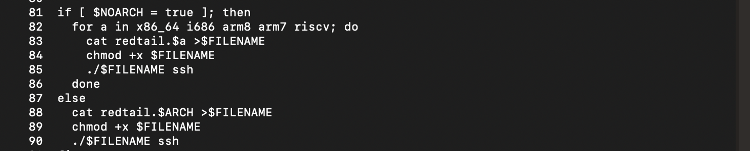 Setup script selecting and launching the matching architecture payload